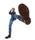 Man kicking foot shoe close up fun kick fights w man kicking foot shoe close up corrugated sole 108713158